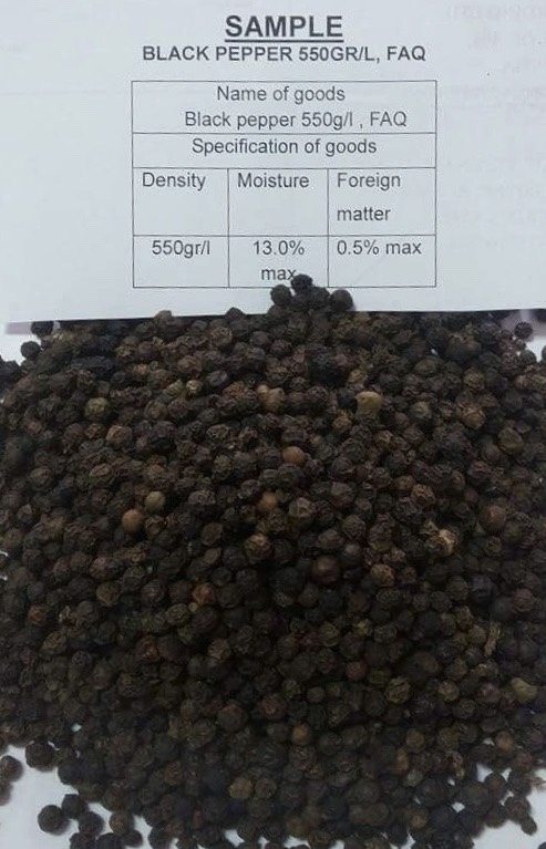 Vietnam Black Pepper - 550g/l FAQ